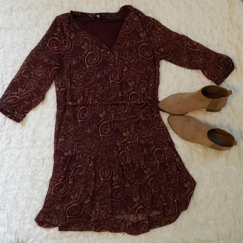 Rose & Olive Drop Waist Dress